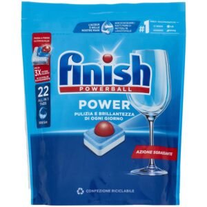 Finish Power All in One Reguläre Spülmaschinentabs, 22 Waschgänge, 352 g
