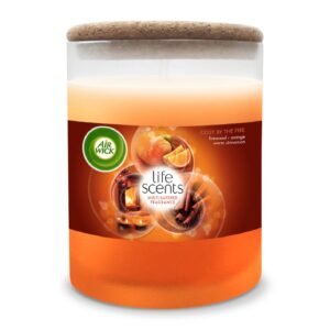 Airwick Life Scents Cosy Fire Kerze, 185 g