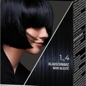 Syoss Color Coloration 1_4 Blauschwarz Stufe 3 (3 x 115 ml), permanente Haarfarbe für bis zu 10 Wochen Farbintensität und 80 % weniger Haarbruch*