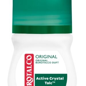Borotalco Deo Roll-On Original 50 ml - Formel mit Active Crystal Talc für dreifachen Schutz gegen Schweiß - 0% Alkohol