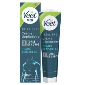 Veet Men - Crème Dépilatoire Homme - Peaux Sensibles - 200 ml