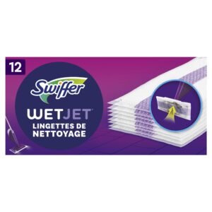 Swiffer WetJet Nachfüllpackungen für verschiedene Oberflächen, für alle Böden, hält Staub und Schmutz gründlich, hygienisch und Einweg, kompatibel mit WetJet