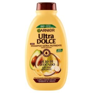 GARNIER Ultra Dolce Shampoo Avocado und Karité für lockiges, welliges oder krauses Haar, 300 ml