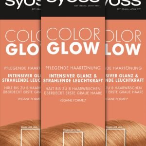 Syoss Color Glow Pflegende Haartönung Pompeian Red Pantone 18-1658 (1 x 100 ml), semi-permanente Coloration für strahlende Farbintensität bis zu 8 Haarwäschen, ohne das Haar zu schädigen