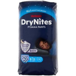 Huggies DryNites Nachtwindeln bei Bettnässen, für Jungen 8-13 Jahre (30-48 kg), 9 Stück