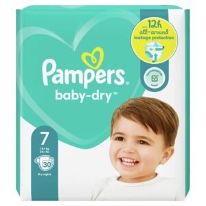 Pampers Baby Dry Windeln, Gr. 7 (17+ kg), 1er Pack (1 x 28 Stück)