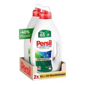 Persil Ultra Konzentrat Universal Waschmittel (124 Waschladungen), hochkonzentriertes Flüssigwaschmittel mit Tiefenrein-Plus Technologie gegen hartnäckigste Flecken