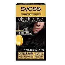 Syoss Oleo Intense Haarfärbemittel, 1.10 Intense Black 115 ml