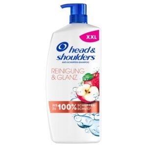 Head & Shoulders Clarify & Shine Anti-Schuppen-Shampoo 800ml Pumpspender, Klärendes Shampoo. Bis zu 100 Prozen Schuppenschutz, Klinisch Getestet. Reinigt Sanft Kopfhaut und Haar. Mit Apfelessig