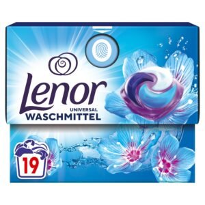 LENOR PODS® Universal Waschkapseln Vollwaschmittel 19 Waschladungen, Aprilfrisch, Langanhaltende Frische Und Geruchsentfernung Bei Kaltwäsche