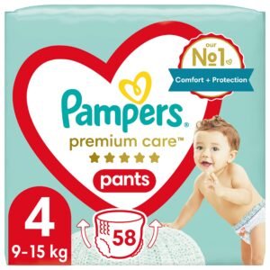 Pampers Pants Windel Überschuss 3 (6-11kg), Premium Care, 48 Stück, Schutz & Komfort Pampers in Einfach anzubringenden Windeln