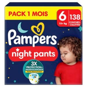 Pampers Night Pants Große 6, 138 Windeln, 13kg+, Pampers Night Pants Bieten Zusätzlichen Schutz Für Die Ganze Nacht