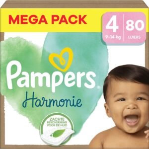Pampers Harmonie 80 Windeln Große 4 (9-14 kg)