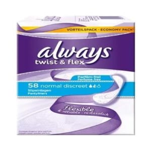 Always Soft Like Cotton Slipeinlagen Normal, 1er Pack (1 x 58 Stück)