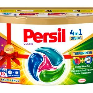 Persil Color 4in1 DISCS (16 Waschladungen), Waschmittel mit Tiefenrein Technologie, Colorwaschmittel für reine Wäsche und hygienische Frische für die Maschine