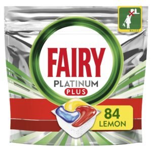 Fairy Platinum PLUS - Spülmaschinentabs All-In-One 84 Stück Kapseln Zitrone Geschirrspültabs, Geschirrspülmittel Tabs in Sparpack