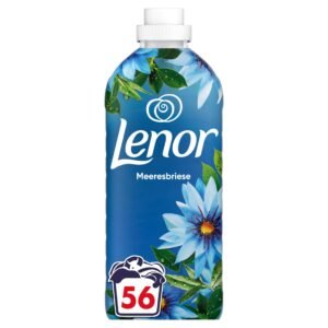 Lenor Weichspüler 56 Waschladungen, Meeresbrise, 24 Stunden „Wie Frisch Geduscht“ Gefühl, Mit Aktiver Geruchsabwehr