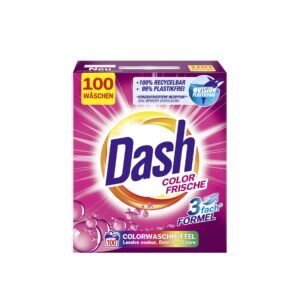 Dash Color Frische Pulver – Vollwaschmittel Pulver für strahlend saubere und frische Buntwäsche – 100 Waschladungen