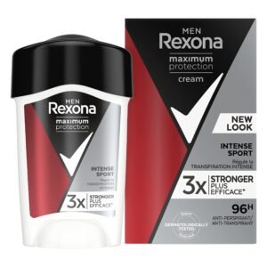 Rexona Deodorant Sport Intense für Herren, Antitranspirant, maximaler Schutz, wirksam gegen übermäßiges Schwitzen, dermatologisch getestete Formel, Schutz für 96 h, Stick, 45 ml