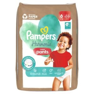 Pampers Harmonie Baby Windeln, Größe 6, 19 Stück, 15kg+, 360° Passform und weiche Außenhülle aus hochwertiger Baumwolle