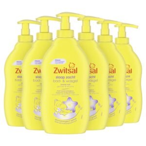 6x Zwitsal Bade- und Waschgel Schlaf Soft 400ml