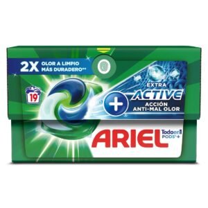 ARIEL PODS ODOR ACTIVE 3en1 detergente 19 cápsulas