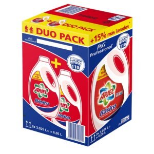 Ariel Lenkertasche Basico Flüssigwaschmittel 110d Box mit 2 Flaschen