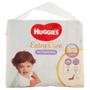 Huggies Extra Care, Windeln, Größe 4 (7-14 kg), atmungsaktiv, sehr saugfähig, Disney-Design, 26 Stück