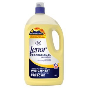 Lenor Professional Weichspüler, 200 Waschladungen, 4 l, Sommerbrise, Unwiderstehliche Weichheit und langanhaltende Frische, für den professionellen Gebrauch