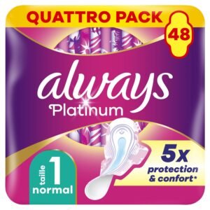 Always - Platinum Damenbinde Normal mit Flügeln - 48 Stücke