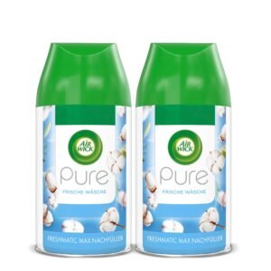 Air Wick Freshmatic Max Raumspray DUO PURE - Nachfüller für den Air Wick Freshmatic Max - Duft: Frische Wäsche - 2 x 250 ml Nachfüller