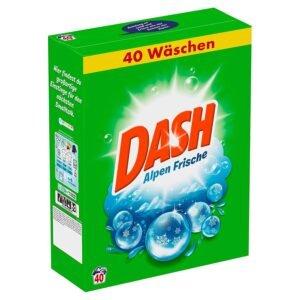 Dash Vollwaschmittel Pulver Alpen Frische, 2,6 kg - 40 Waschladungen, 1er Pack (1 x 2,6 kg)