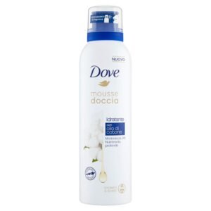 Dove Duschmousse mit feuchtigkeitsspendender Creme mit Baumwollöl, 200 ml