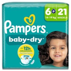 Pampers Baby-Dry Windeln Gr. 6+, Single Pack, 14-19kg (21 piece)