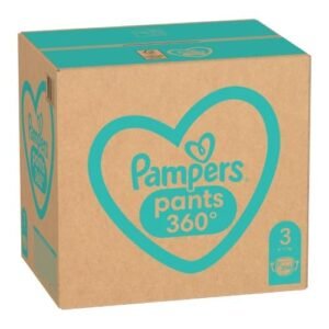 Pampers Pants Windelstangen Große 3 (6-11kg), 204 Stück, Windeln mit Stop- & Protect Anti Auslauffunktion hinten