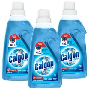 Calgon Gel Power 4-in-1 Anti-Kalk, Waschmittel, Anti-Korrosion, Rückstände und Gerüche – 3 x 750 ml