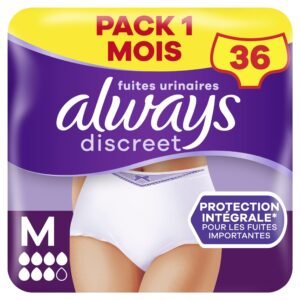 Always Discreet Inkontinenz-Höschen Für Frauen Plus M 36 Stück, Schliesst Gerüche Und Flüssigkeit sofort ein