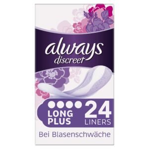 Always Discreet Inkontinenz Slipeinlagen Plus bei Blasenschwäche Einzelpack, 2er Pack (2 x 24 Stück)