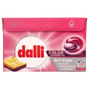 dalli 3 In 1 Waschmittel Caps Color 12WL, 318 g