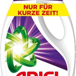 Ariel Flüssigwaschmittel, 100 Waschladungen Color+, Kraftvolle Fleckenentfernung in nur 1 Waschgang, selbst bei Kaltwaschzyklen