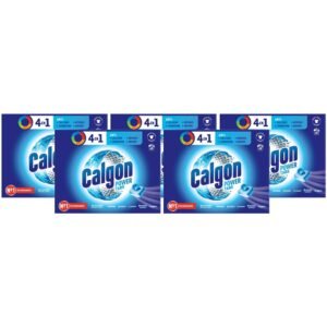 CALGON Antikalk-Tabletten für Waschmaschine, 4-in-1, 5 x 48 Tabs