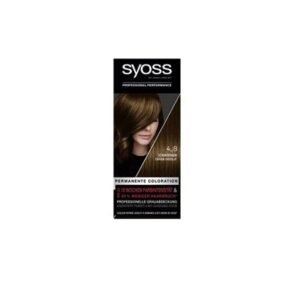 Syoss Color Coloration 4_8 Schokobraun Stufe 3 (3 x 115 ml), permanente Haarfarbe für bis zu 10 Wochen Farbintensität und 70% weniger Haarbruch*