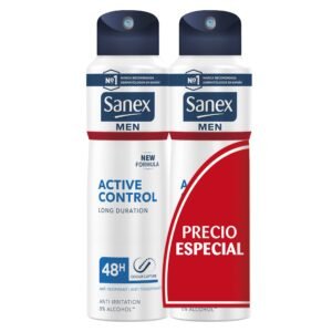 Sanex Activ Control Deodorant für Herren, 200 ml, 2 Stück
