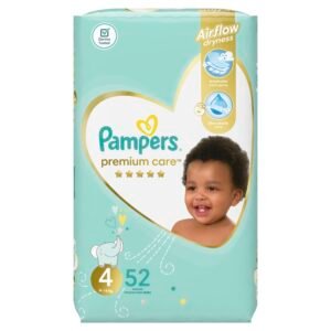 Pampers Premium Care 4 ,8-14 Kg, 52Stück  Windel Disposable Diaper, weiß)