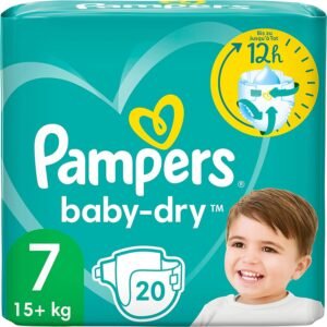 Pampers Baby-Dry, Größe 7 (15+ kg), 20 Stück