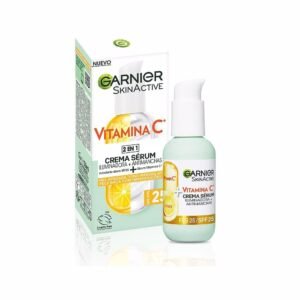 Garnier , 2-in-1-Gesichtsserum zum Aufhellen und gegen Hautunreinheiten, mit 20% Vitamin C und SPF25, nicht fettend, klinisch getestet, 50 ml