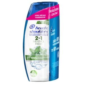 Head & Shoulders 2-in-1 Anti-Schuppen und Pflege Menthol Fresh, bis zu 100% der Schuppen entfernt, klinisch erwiesen, dermatologisch getestet, 3 x 270 ml