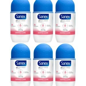Sanex Dermo Care Roll-on Deodorant - 6 x 50 ml