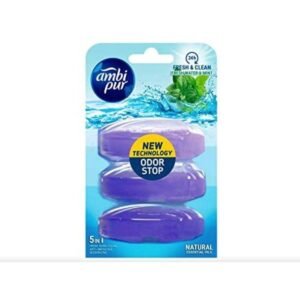 Ambi Pur - Fresh & Clean Toilettenblock Nachfüllung Süßwasser & Minze - 3 x 55 ML