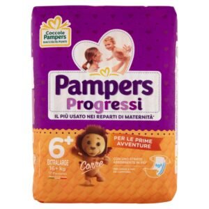 Pampers Progressi Extralarge Windeln, 17 Windeln, Größe 6+ (16+ Kg)